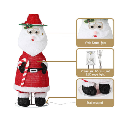 3 PCS Christmas Lights Gift Box Set Set 48 LED Decorations Jingle Jollys.