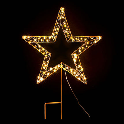 100 LED Christmas Lights Fairy Light Ground Star Garden Decoration Jingle Jollys.