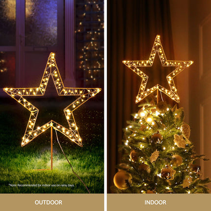 100 LED Christmas Lights Fairy Light Ground Star Garden Decoration Jingle Jollys.
