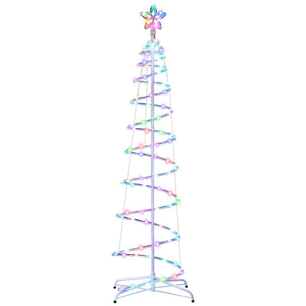Jingle Jollys Christmas Tree 1.8m 100 RGB LED Rope Lights Xmas Trees Decoration.