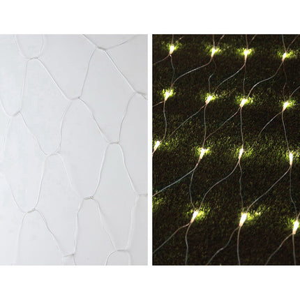 1000 LED Christmas Lights 4mx6m Net String Light Warm White Jingle Jollys.