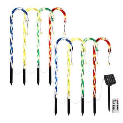 Jingle Jollys 8 PCS Christmas Lights Path Ground Light Garden Decorations 72 LED.