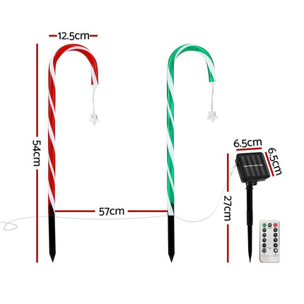 Jingle Jollys 8 PCS Christmas Lights Path Ground Light Garden Decorations 72 LED.