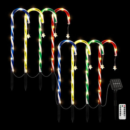 Jingle Jollys 8 PCS Christmas Lights Path Ground Light Garden Decorations 72 LED.