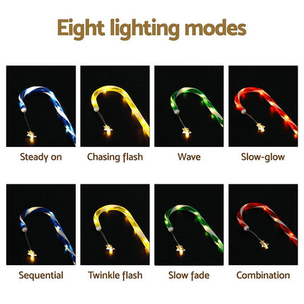 Jingle Jollys 8 PCS Christmas Lights Path Ground Light Garden Decorations 72 LED.