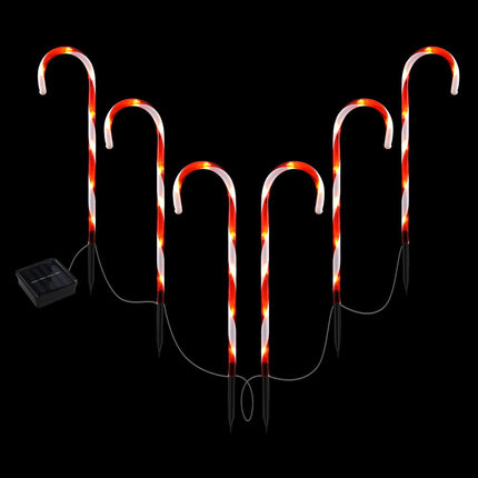 42 LED 6 PCS Christmas Lights Path Ground Light Garden Decorations Jingle Jollys.