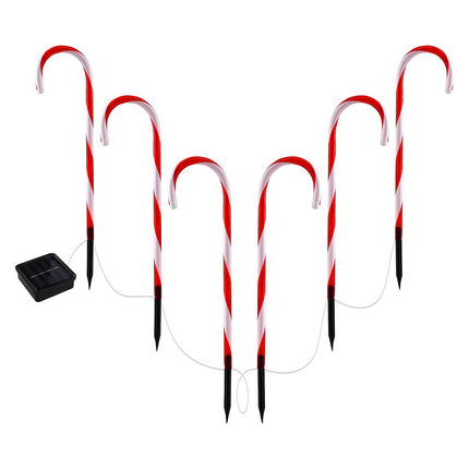 42 LED 6 PCS Christmas Lights Path Ground Light Garden Decorations Jingle Jollys.