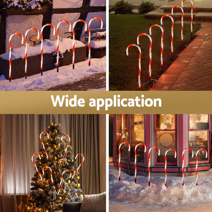 42 LED 6 PCS Christmas Lights Path Ground Light Garden Decorations Jingle Jollys.