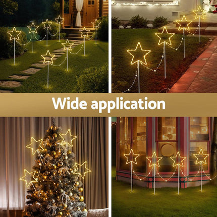 Jingle Jollys 4 PCS Christmas Lights Path Ground Light Garden Decorations 144 LED.