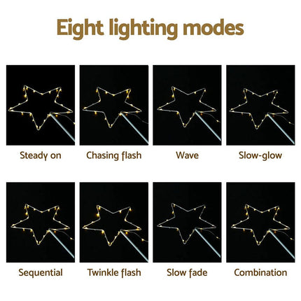 Jingle Jollys 4 PCS Christmas Lights Path Ground Light Garden Decorations 144 LED.