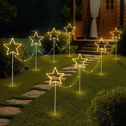 Jingle Jollys 4 PCS Christmas Lights Path Ground Light Garden Decorations 144 LED.