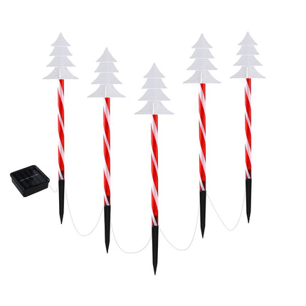 25 LED 5 PCS Christmas Lights Path Ground Light Garden Decorations Jingle Jollys.