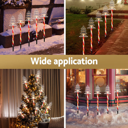 25 LED 5 PCS Christmas Lights Path Ground Light Garden Decorations Jingle Jollys.