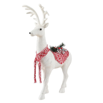 Jingle Jollys Christmas Reindeer 45cm Glitter Deer Ornaments Party Decorations.