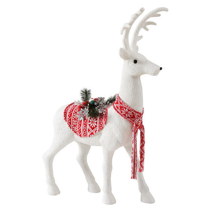 Jingle Jollys Christmas Reindeer 45cm Glitter Deer Ornaments Party Decorations.