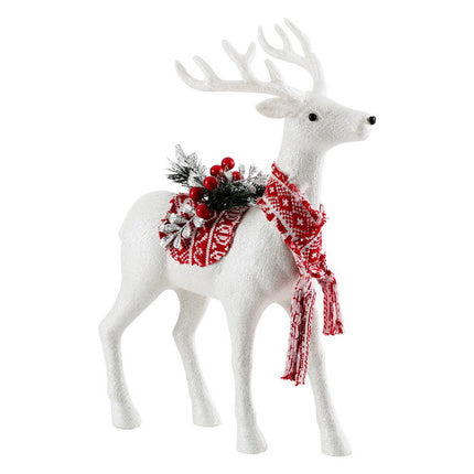 Jingle Jollys Christmas Reindeer 45cm Glitter Deer Ornaments Party Decorations.
