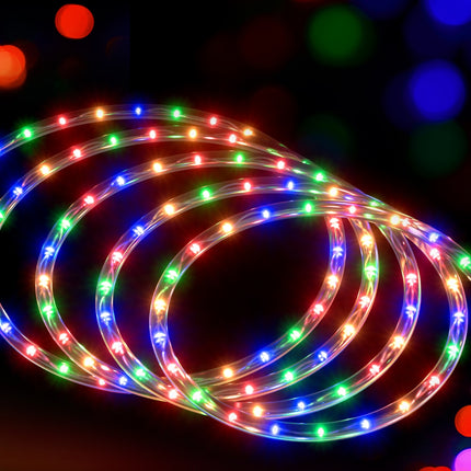 20M Christmas Lights String Rope Light Decorations 600 LED Colorful Jingle Jollys.