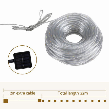 Jingle Jollys 30M Christmas Lights String Rope Light Decoration 300 LED Colorful.