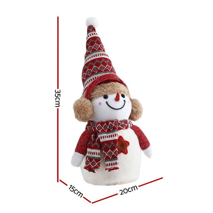 Jingle Jollys Christmas Snowman Handicraft Ornaments Party Decorations 35cm.