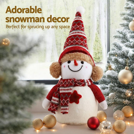 Jingle Jollys Christmas Snowman Handicraft Ornaments Party Decorations 35cm.
