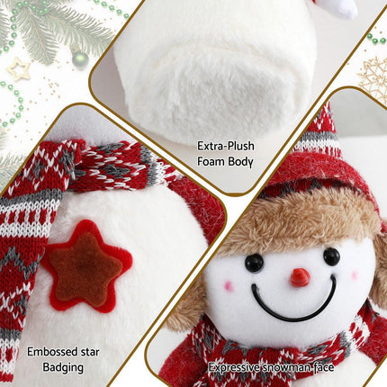 Jingle Jollys Christmas Snowman Handicraft Ornaments Party Decorations 35cm.