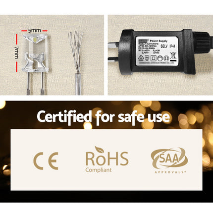 100M Christmas Lights String Fairy Light 500 LED Warm White Jingle Jollys.