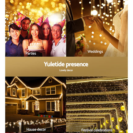 100M Christmas Lights String Fairy Light 500 LED Warm White Jingle Jollys.