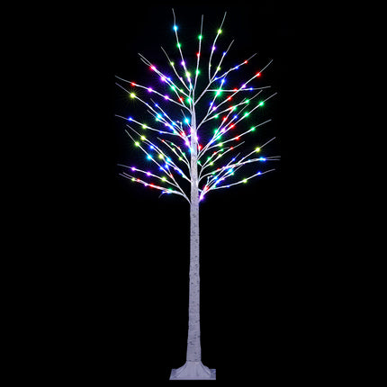 1.7M Christmas Tree 120 RGB LED Lights Jingle Jollys.