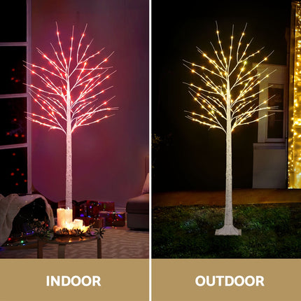 1.7M Christmas Tree 120 RGB LED Lights Jingle Jollys.