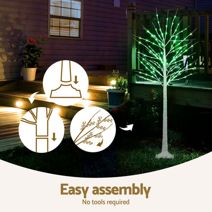 1.7M Christmas Tree 120 RGB LED Lights Jingle Jollys.