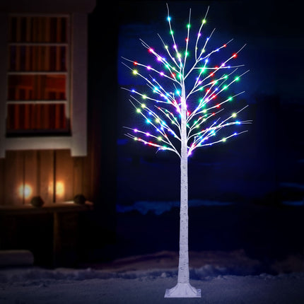 1.7M Christmas Tree 120 RGB LED Lights Jingle Jollys.