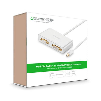 UGREEN 3-in-1 Mini DisplayPort to HDMI&VGA&DVI converter - white (10438).