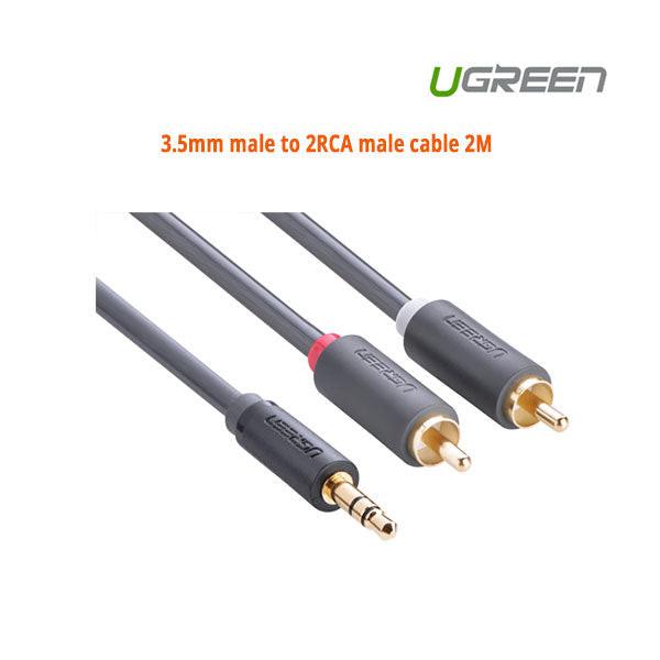 UGREEN 3.5mm male to 2RCA male cable 2M (10510).