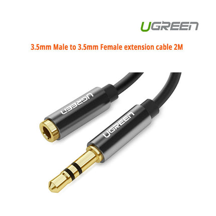UGREEN 3.5mm Male to 3.5mm Female extension cable 2M (10594).