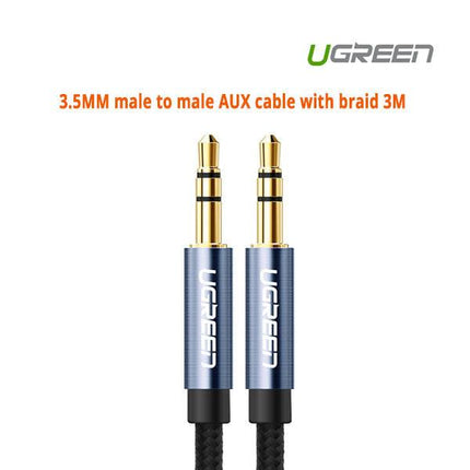 UGREEN 3.5MM male to male AUX cable with braid 3M (10688).
