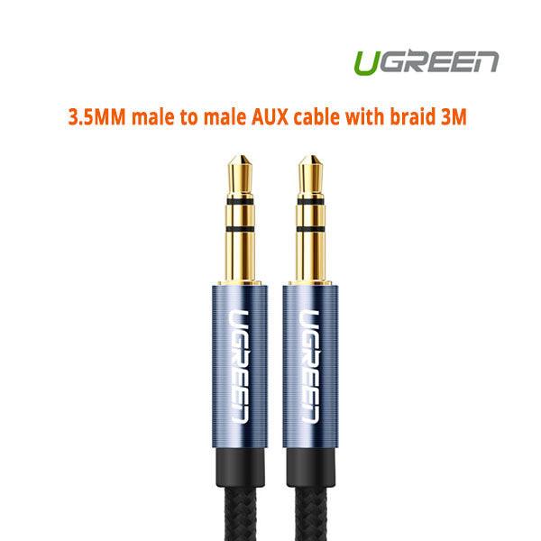 UGREEN 3.5MM male to male AUX cable with braid 3M (10688).