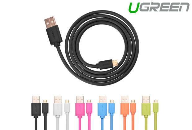 UGREEN Micro USB Male to USB Male cable Gold-Plated - White 2M (10850).