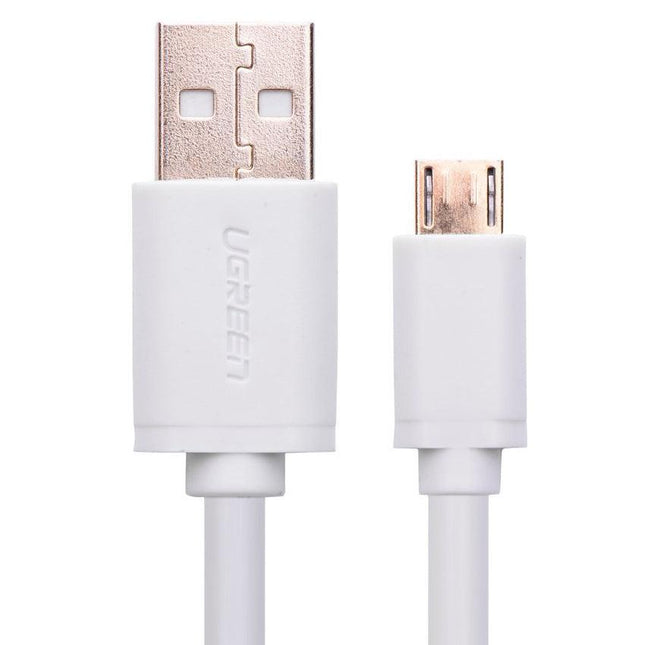 UGREEN Micro USB Male to USB Male cable Gold-Plated - White 2M (10850).