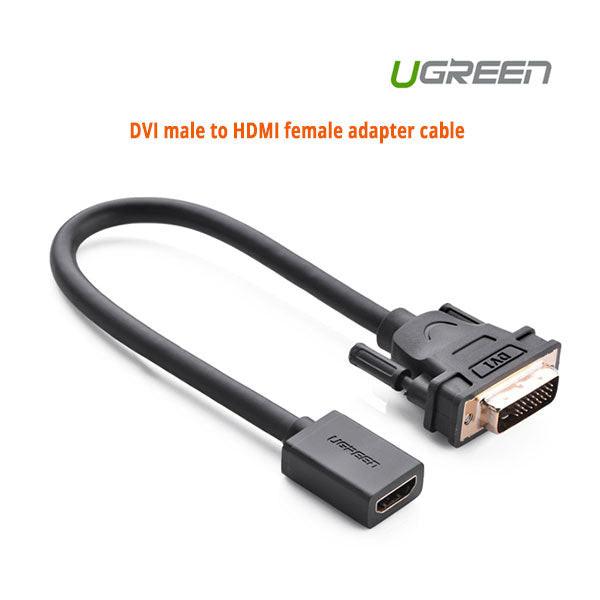 UGREEN DVI male to HDMI female adapter cable (20118).