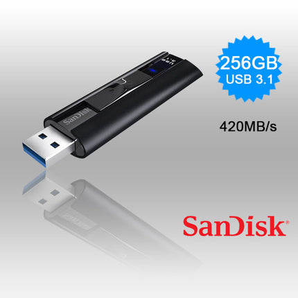 SanDisk 256GB Extreme PRO USB 3.2 Solid State Flash Drive (SDCZ880-256G).