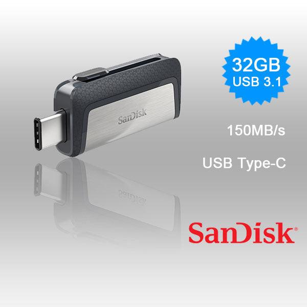 SANDISK ULTRA 32GB SDDDC2-032G Dual USB Drive Type-C 3.1.