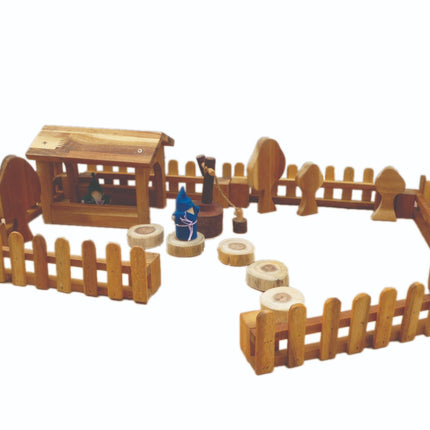 Wooden fence- set of 4.