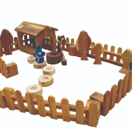 Wooden fence- set of 4.
