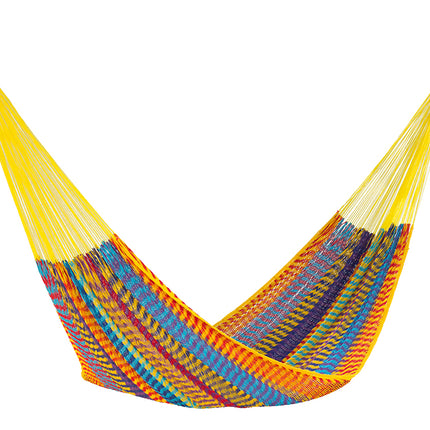Outdoor undercover cotton Mayan Legacy hammock Family size Marble.