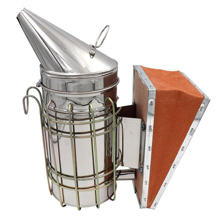 Beekeeping Smoker Stainless Steel Manual Bee Smoke Transmitter Apiculture Equipments Large.