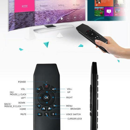 Simplecom RT150 2.4GHz Wireless Remote Air Mouse Keyboard with IR Learning.